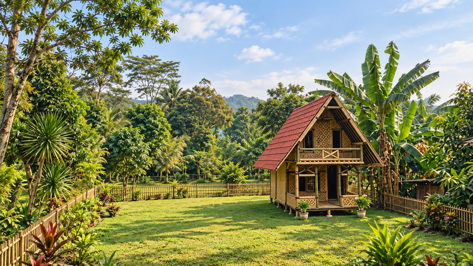 Rumah bambu karya Bambunut