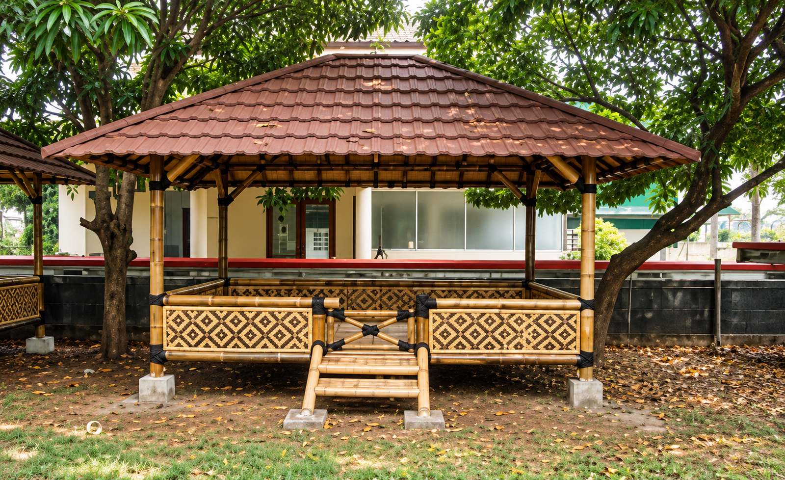Gazebo Bambu buatan Bambunut